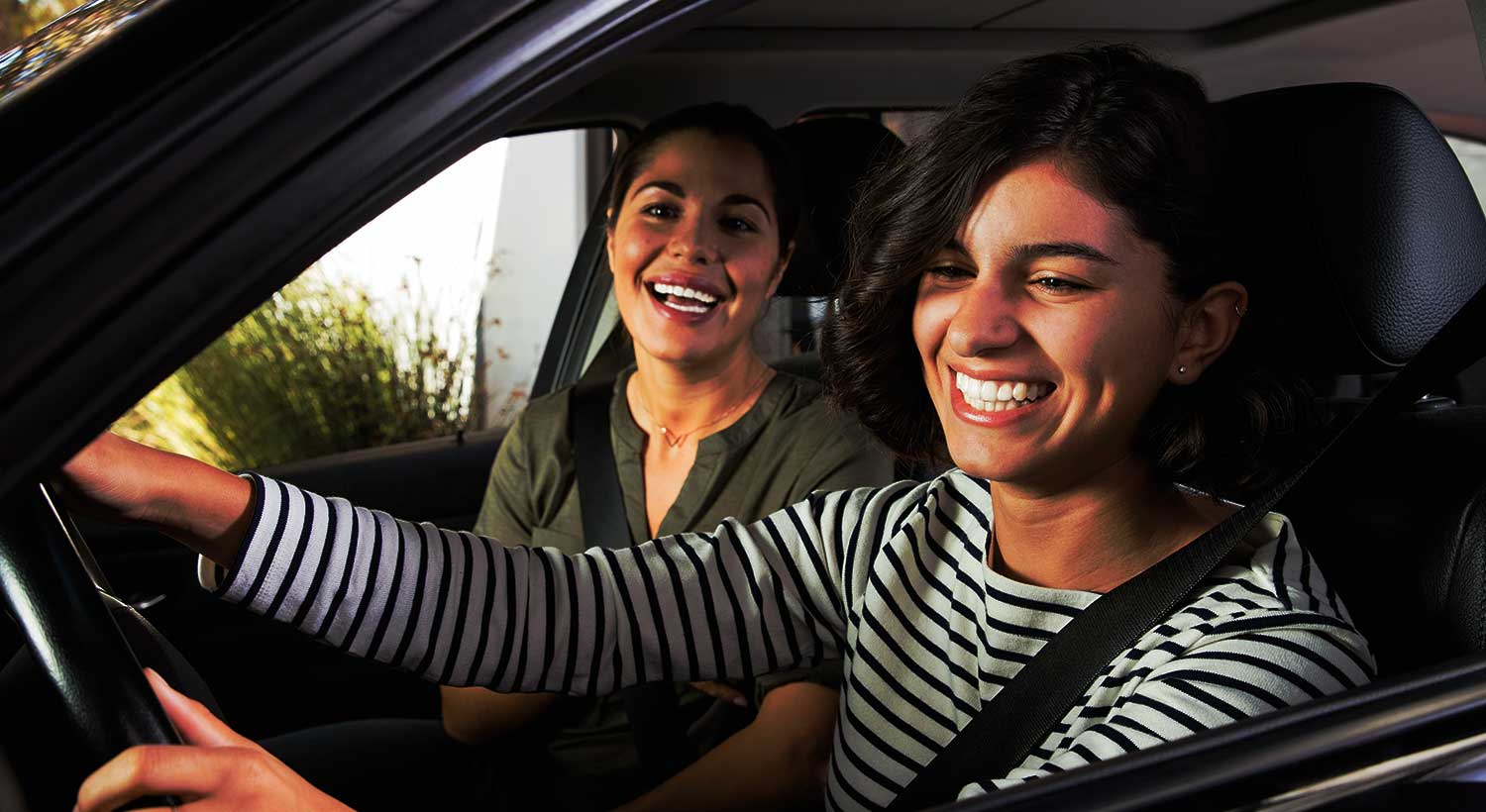 Girl wearing Invisalign tray